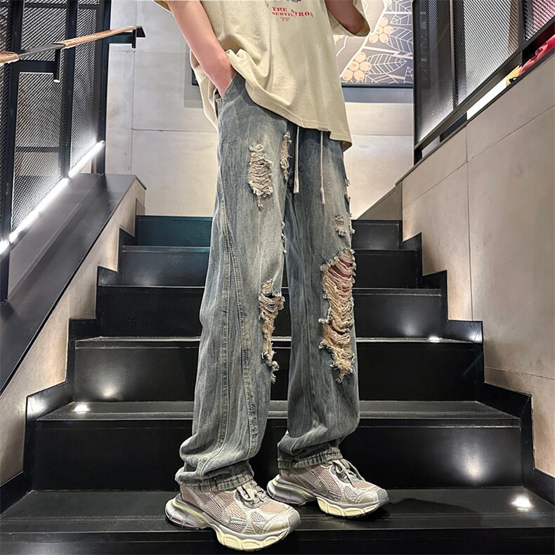 XZ616夏季新款破洞牛仔裤休闲九分裤TY2490P65控78,男装牛仔裤,星座512A（原616）