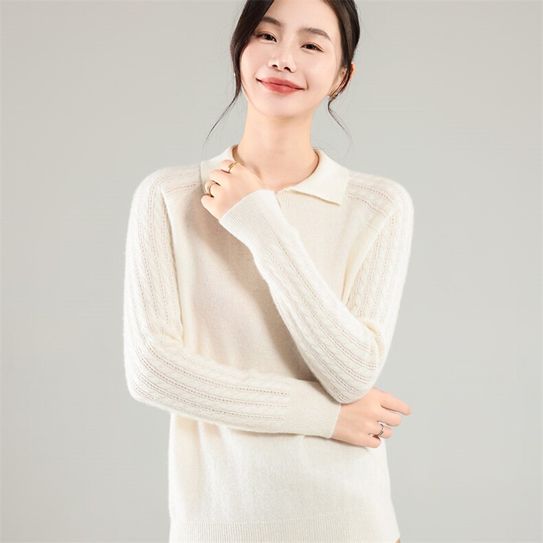 35%羊绒衫秋冬季新款舒适时尚百搭女式宽松长袖打底毛衣,女装羊绒衫,琳尚羊绒