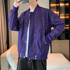 棒球领宽松夹克男DSA157B-J220-P60，男装夹克，电商A157B