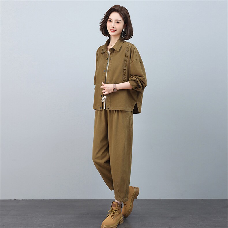 时尚休闲女装套装宽松显瘦两件套舒适百搭潮流新品,女装套装/套裙,叶笙衣