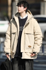 冬上新加棉加厚棉服港风休闲连帽棉衣外套男女8318-P130控价178，男装棉衣，电商A441-1