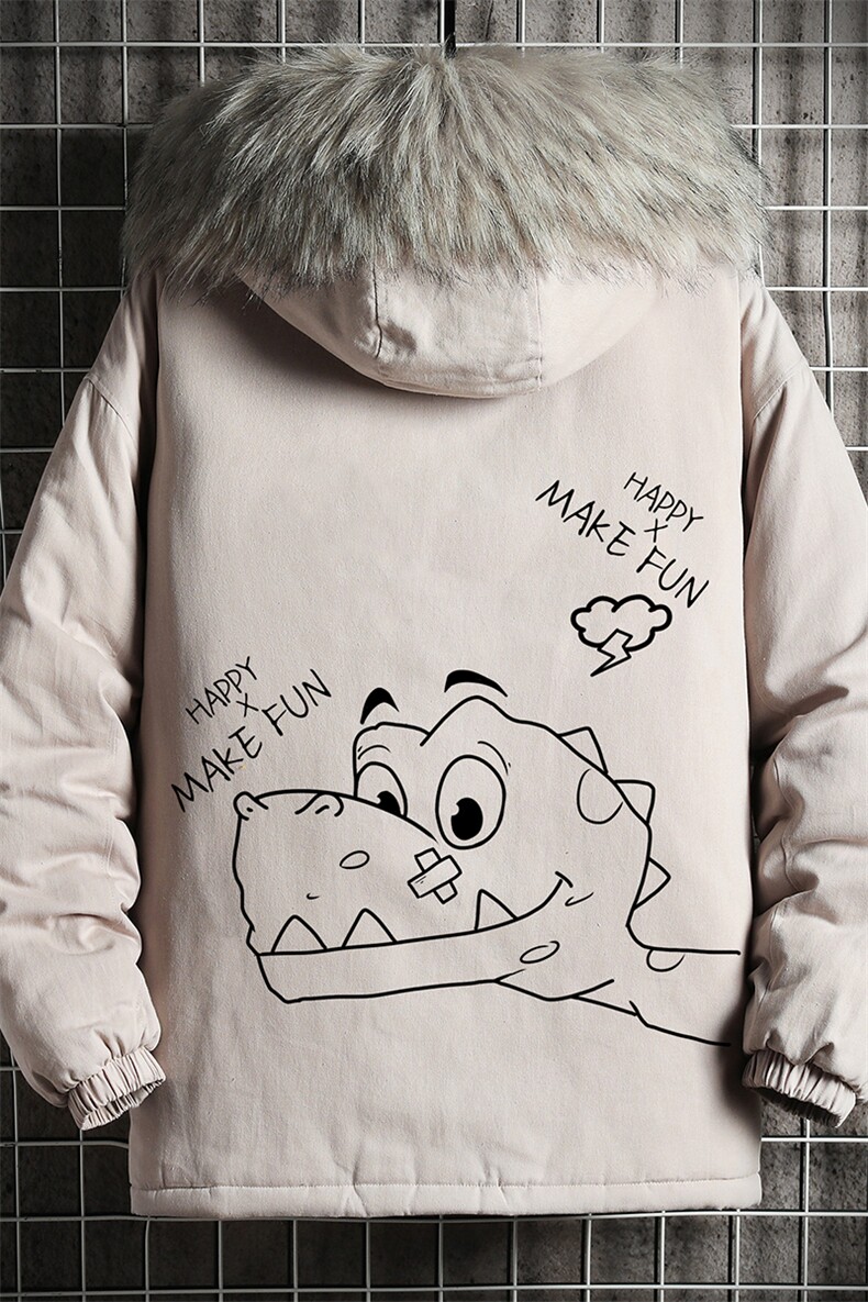 MM48136-P130冬季大毛领棉衣男士大码加厚棉袄男棉服网格挂拍,男装棉衣,电商A040A