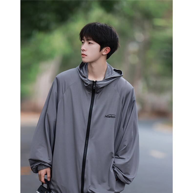 2025夏季新UPF50+简约休闲多色防晒衣男F20/P55控79-100聚酯纤维,男装防晒衣,电商A148