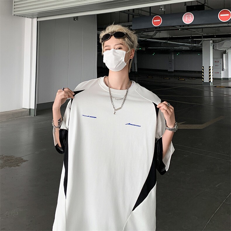 C411-P36美式复古宽松圆领体恤2024夏季新款POLO衫短袖男现货,男装Polo衫,星座512-6