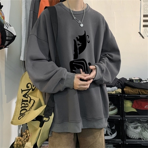 特P25控48秋冬新款男士圆领卫衣宽松休闲日常百搭上衣WQ2427图片