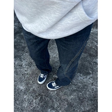 牛仔裤男新款潮牌美式高街宽松直筒纯色阔腿裤513ACK2697P40，男装牛仔裤，星座513A