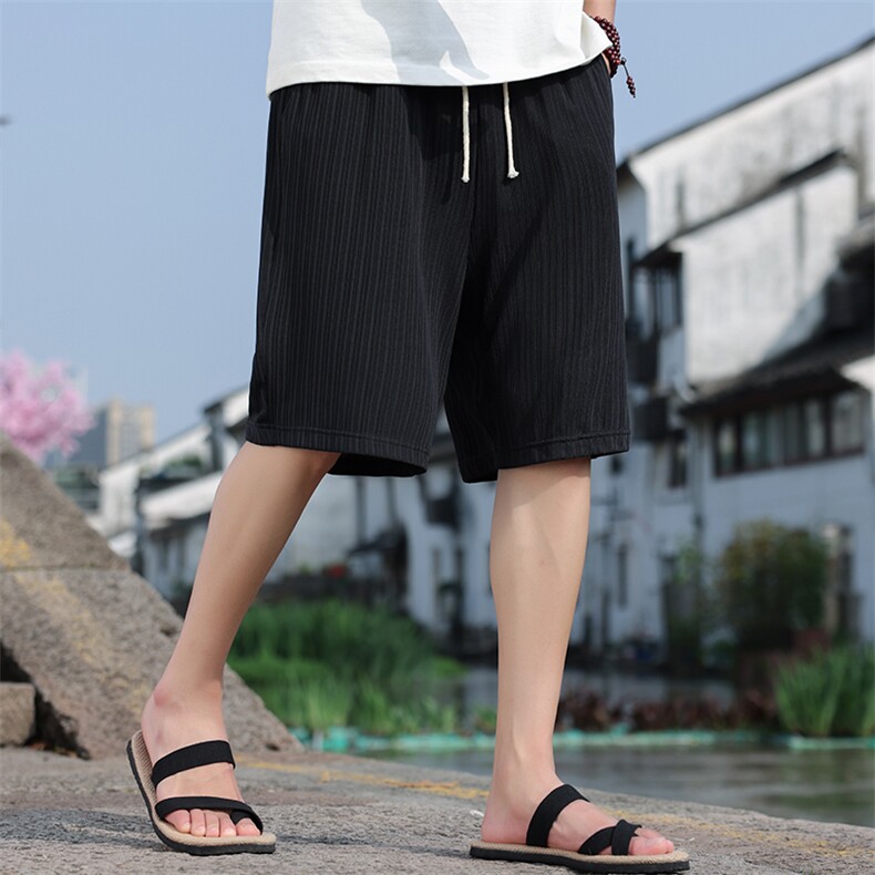 2025夏季新款男装风休闲短裤针织提花透气五分裤DK101-P35,男装牛仔裤,电商B277(原6028)