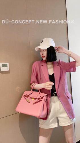 现货夏季新款轻薄防晒西装，碎花裙，女装西装，Dú+独家