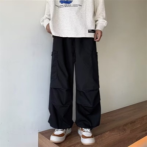 休闲裤时尚潮牌青春流行潮流新款宽松型百搭休闲裤长裤夏季男图片