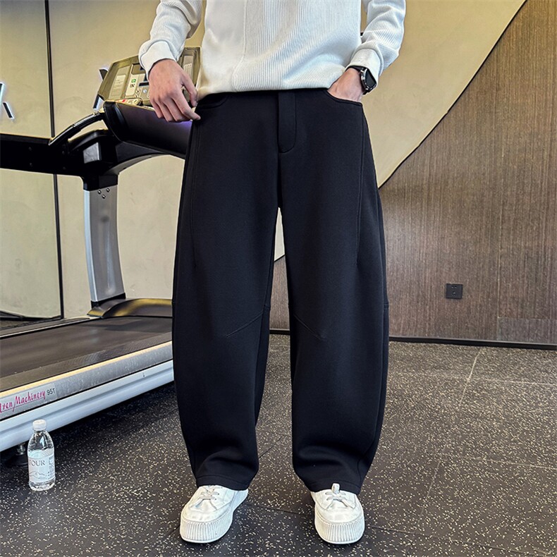 秋季新款高级感男士宽松直筒卫裤A368-KM25-P78,男装休闲裤,电商A368