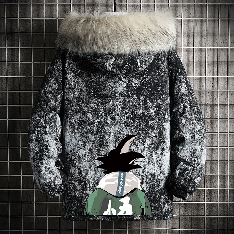 MC49005-P135 日系潮衣男大码派克服男工装服外套袄 网格图片