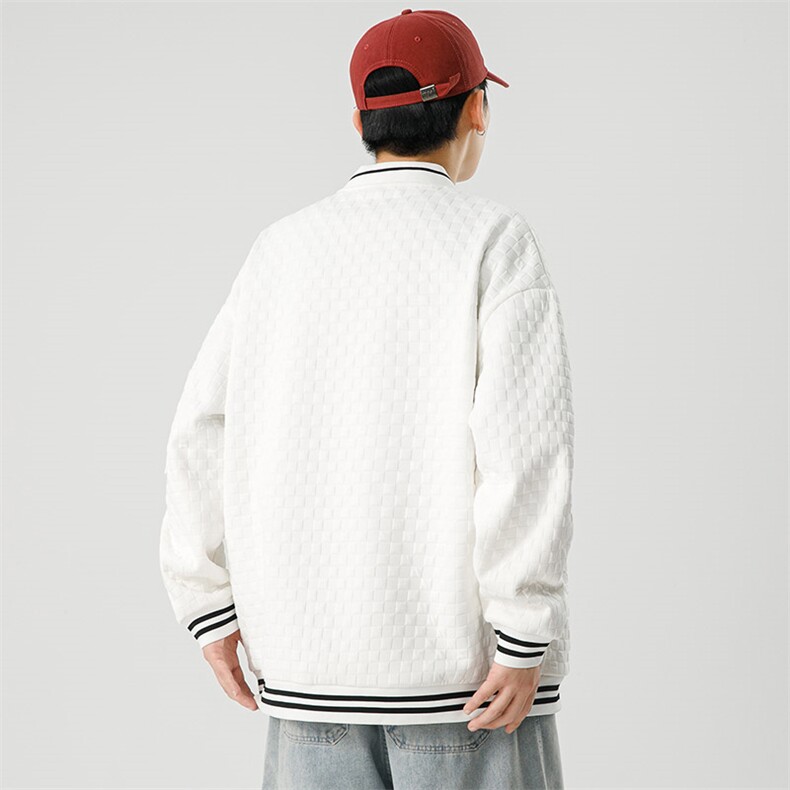 【新品】8857-P582026年春季新款开衫圆领卫衣男休闲宽松百搭,男装卫衣,星座1206-1（原A206-1）