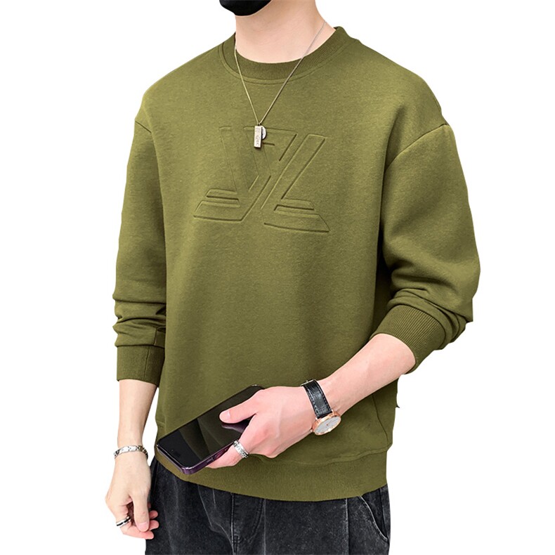 M-8XL秋季大码胖男生时尚休闲圆领个性印花卫衣男59,男装卫衣,星座209