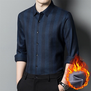 CA808803钱塘2002-2中年男士冬季厚款时尚休闲加绒衬衣P82图片