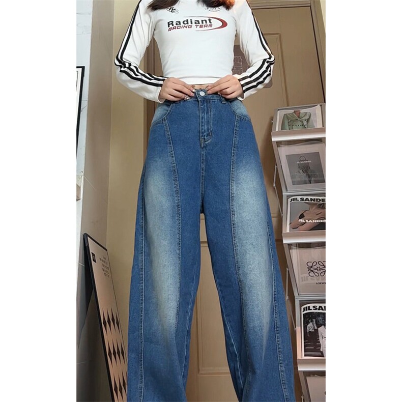 美式ins高街hiphop水洗做旧直筒牛仔裤长裤NK8580-P48【特价】,男装牛仔裤,电商A007