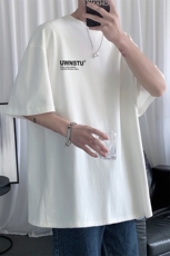 HXT1052TP25-控价38潮短袖T恤男生ins潮流宽松百搭情侣装夏季，男装T恤，电商A102-1