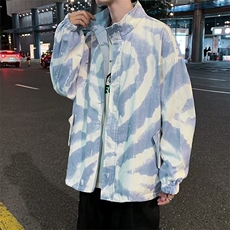 港风潮牌ins百搭两面穿外套男2024春季休闲宽松夹克上衣W7100-P45，男装夹克，星座512-2
