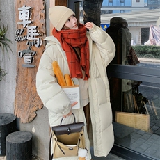 连帽中长款羽绒服(50绒300-350g)2C016-9031-P305-K458，女装羽绒服，2C016