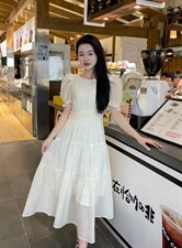 夏季连衣裙，女装连衣裙，一露玛娜