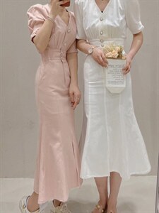 【现货】鱼尾牛仔连衣裙2色图片