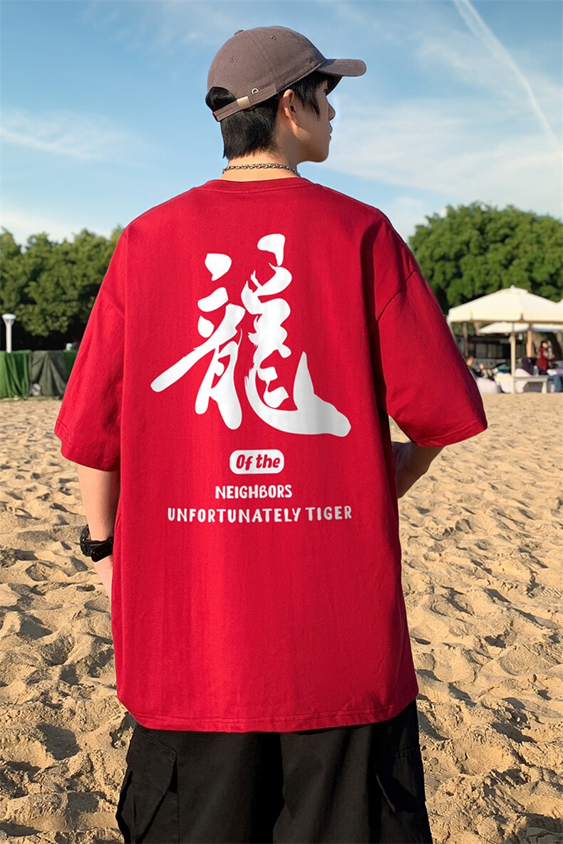 直播供货2025夏装新款纯棉印花短袖T恤A158-T2426-P18特价控28,男装T恤,电商A158