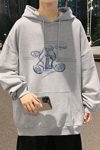 ！大库存！2023春季新款男士连帽卫衣百搭潮流外套WY263P35图片