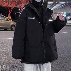 港风ins羽绒服男女同款带帽字母印花白鸭绒Y5813-P190【特价】，男装羽绒服，电商A007