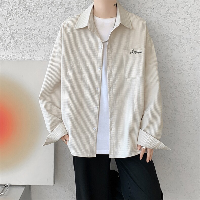 现货新款高克重高品质刺绣衬衫DSA059-CS7841-P50控78,男装衬衫,电商A059