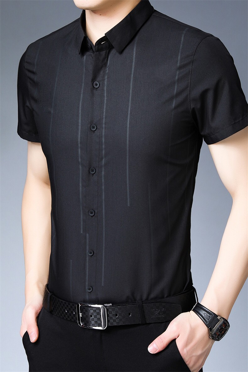 AD2853钱塘2020-3夏季短袖精品衬衫P60,男装衬衫,钱塘207-3
