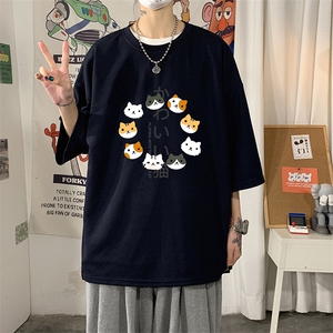 Q11215-P30 春夏季七分袖t恤男大码五分袖男短袖中袖图片
