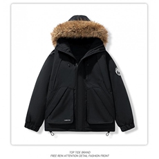 【升级款】派克服工装羽绒棉服oversize面包服外套Y902-P110网图，男装棉衣，电商B245