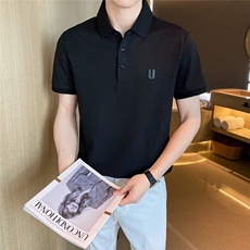 2026夏季男士短袖polo衫休闲简约风男生帅气T恤舒适透气WB480-P47，男装Polo衫，星座412-3