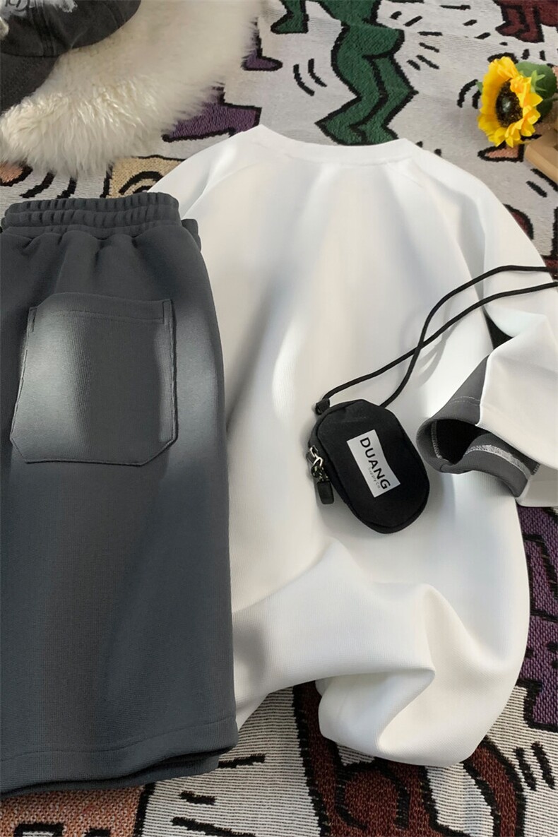 新款休闲短袖套装,男装休闲套装,星座1106-2（原1111B）