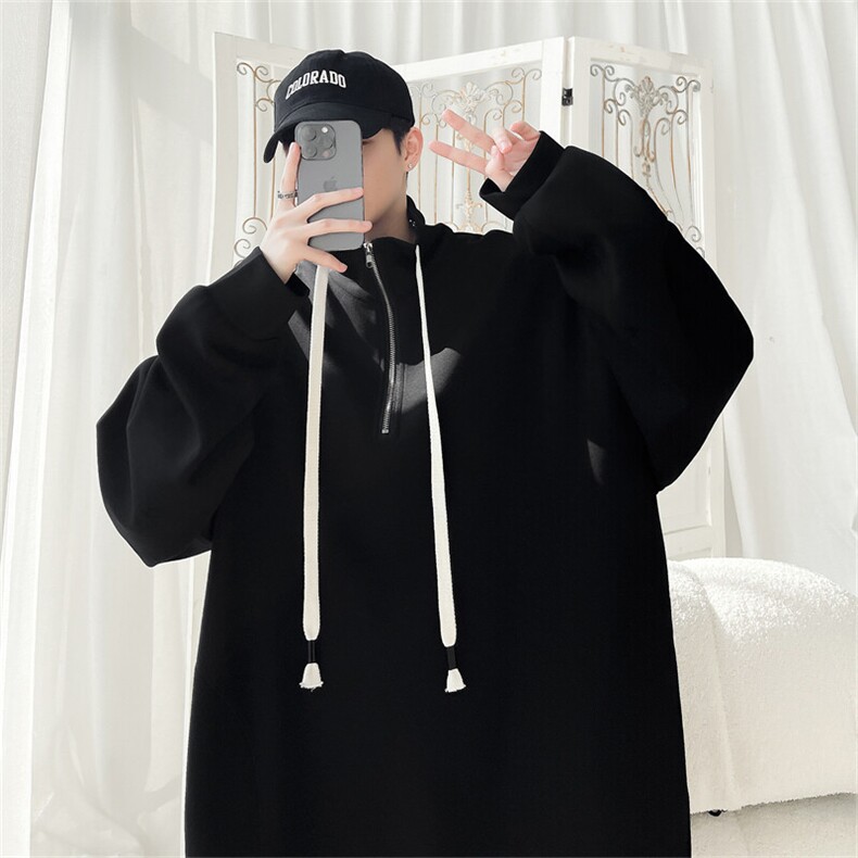 WY5021/P65春装新款高品质不起球个性套头卫衣男潮流宽松上衣外套,男装夹克,电商A141