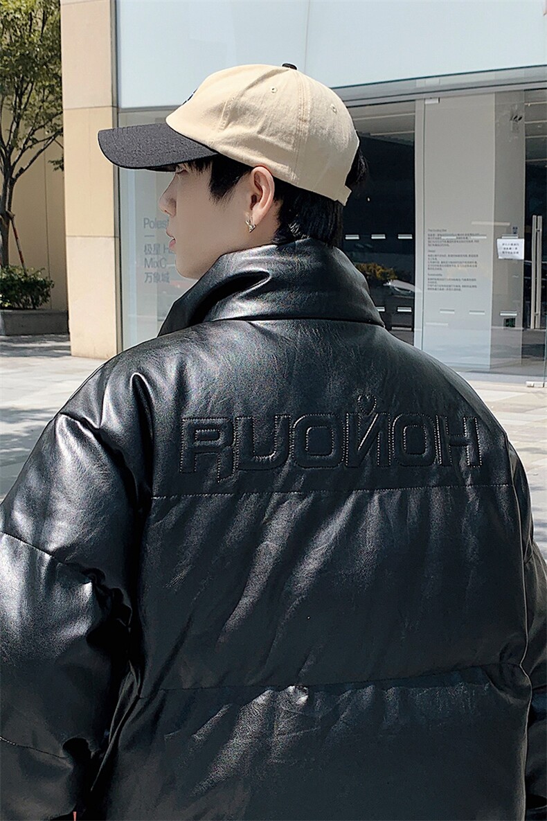 冬季青少年加绒加厚棉服简约刺绣棉衣外套男士8873-P115控价148,男装棉衣,电商A441-1