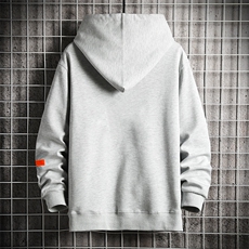 KS21244-P38连帽开衫卫衣男运动外套大码班服网格，男装卫衣，电商A040A