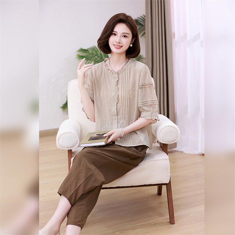 优雅气质女装套装时尚百搭宽松两件套舒适休闲裤装组合,女装套装/套裙,叶笙衣