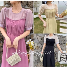 新款拼接连衣裙，女装连衣裙，雨恋依香