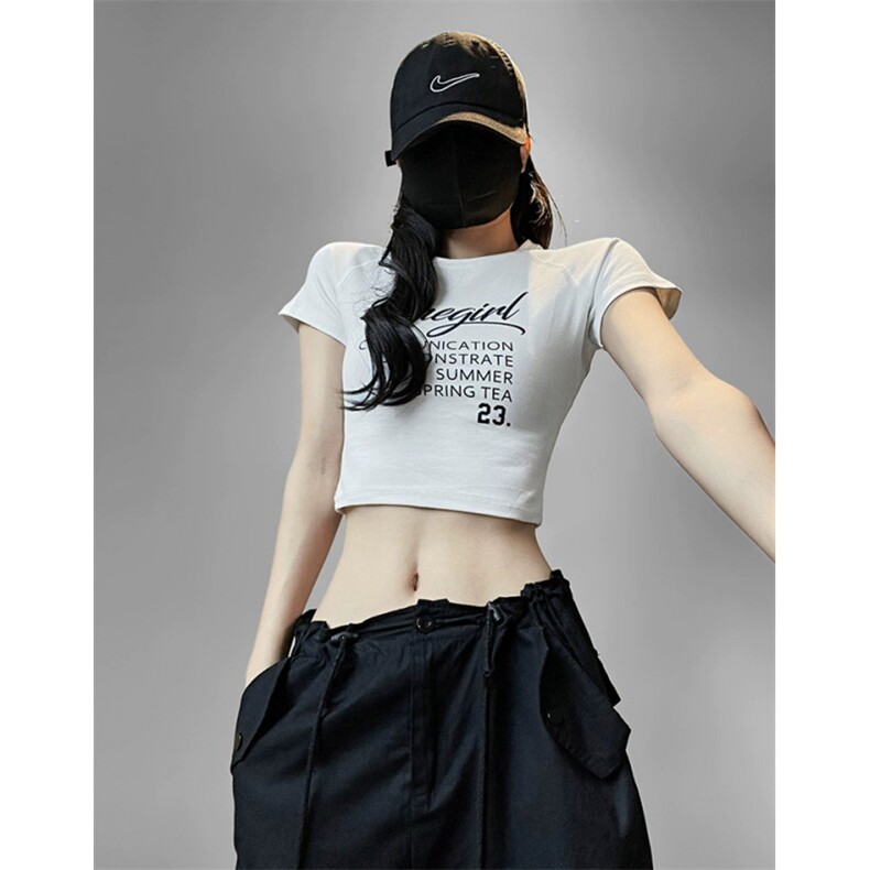 T00778-P35小众美式简约字母设计印花短款修身纯棉短袖,男装T恤,星座617A-2