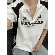 t恤男款夏季短袖cleanfit美式复古百搭上衣服T0225-P40，男装T恤，星座308B-2
