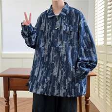 秋冬夹克牛仔外套大码港风日系小众痞帅夹克1016-1JK65P98K128，男装夹克，星座1016-1（原电商B408-1）