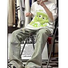 B221美式ins高街小众个性铆钉牛仔裤子LK22070-P60控78，男装牛仔裤，电商B221