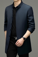 风衣男中长款秋季2023新款男装中年商务休闲薄款男士上衣外套，男装风衣，电商B212（原钱塘6029）
