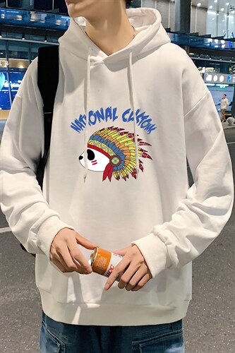WY2196-P35加绒款-P40纯棉连帽卫衣男大码运动帽衫宽松薄外套男,男装卫衣,电商A040