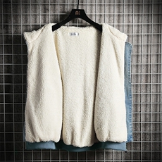 NM53149-P140牛仔外套男大码加厚加绒棉衣男羊羔毛棉服男，男装棉衣，电商A040A