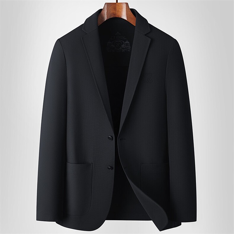 主推新款春夏男士高品质无痕压胶西服中青年轻薄休闲时尚西装外套,男装西服,钱塘723