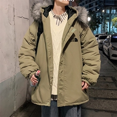 MM48232-P130冬季大毛领棉衣男士大码加厚棉袄男棉服，男装棉衣，电商A040