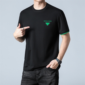 C2637钱塘2020-1时尚夏季薄款休闲百搭中年男士短袖T恤P60,ol职业皮鞋怎么搭配休闲衣服图片