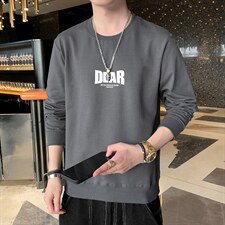 现货2026秋季新款男士潮流字母印花卫衣学生班服1210-2-F128-P16，男装卫衣，星座1816-2（原1210–2）