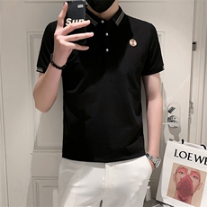3038-P40衫男士短袖夏季新款痞帅高级感男装体恤社会小伙港风宽松，男装Polo衫，电商D310B